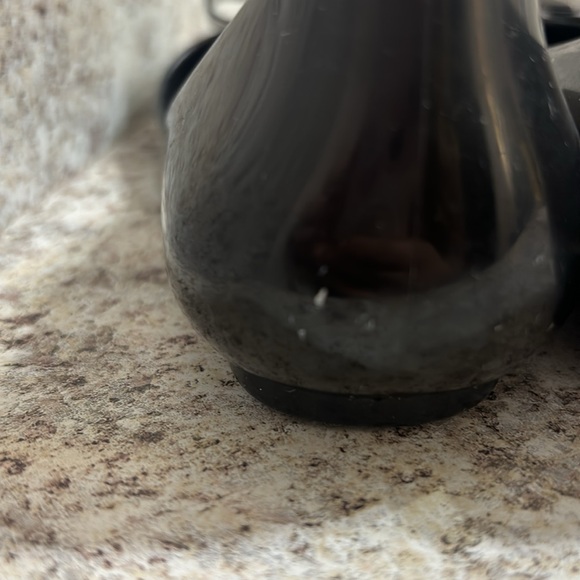 Kate Spade black plastic flats with bow - Picture 7 of 12